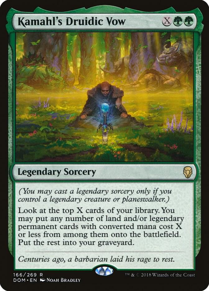 Kamahl's Druidic Vow-Dominaria-R-Normal