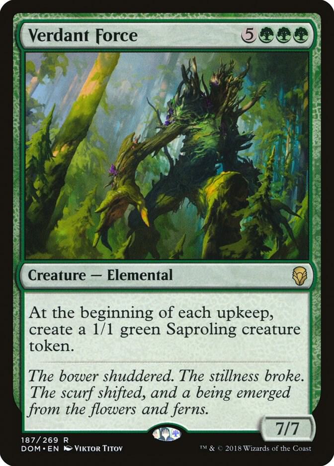 Verdant Force-Dominaria-R-Normal