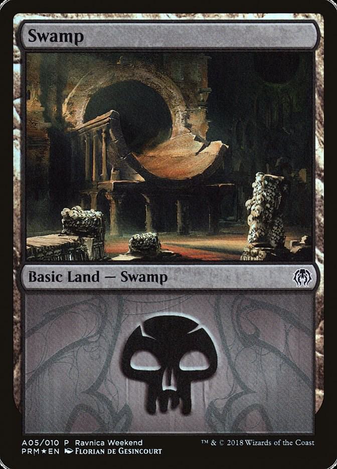 Swamp - Golgari (A05)-Launch Party & Release Event Promos-P-Foil