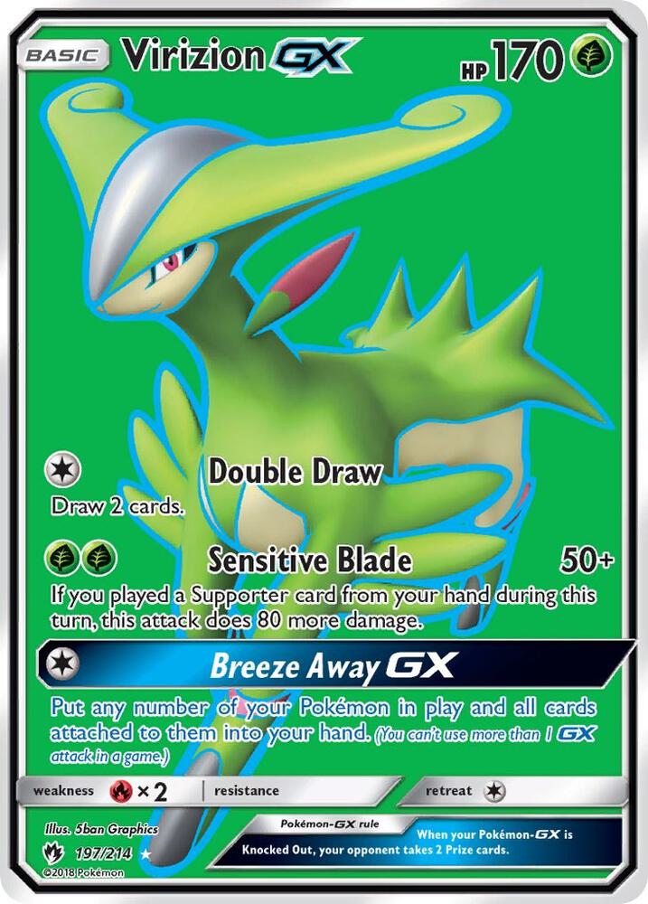 Virizion GX (Full Art)-SM - Lost Thunder-Ultra Rare-Holofoil