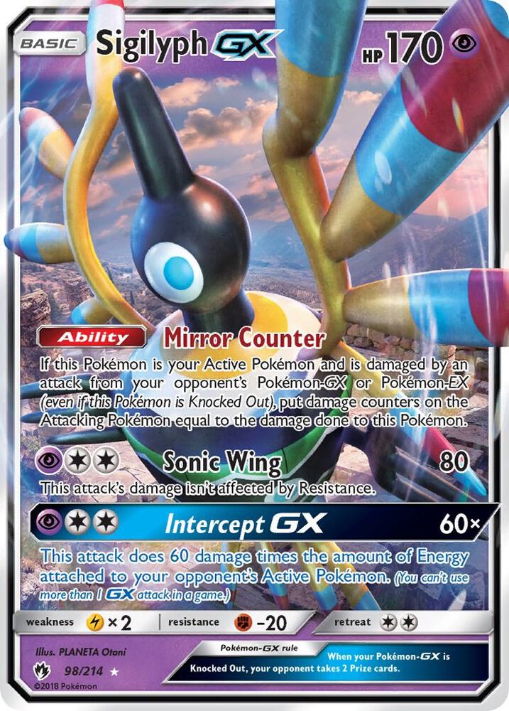 Sigilyph GX-SM - Lost Thunder-Ultra Rare-Holofoil