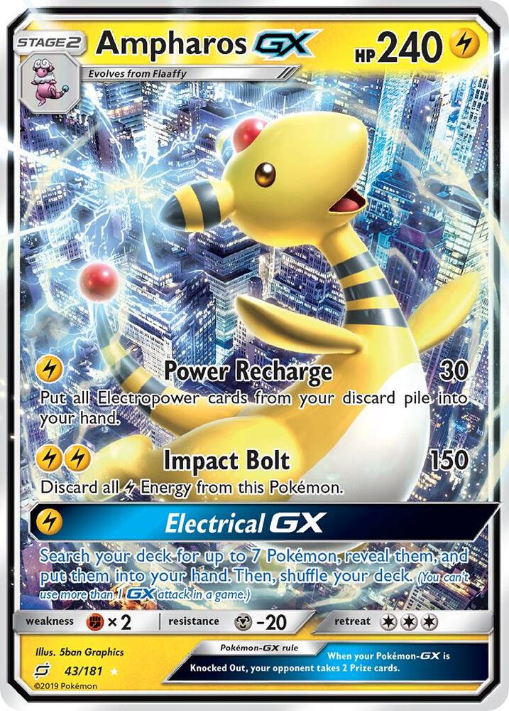 Ampharos GX-SM - Team Up-Ultra Rare-Holofoil