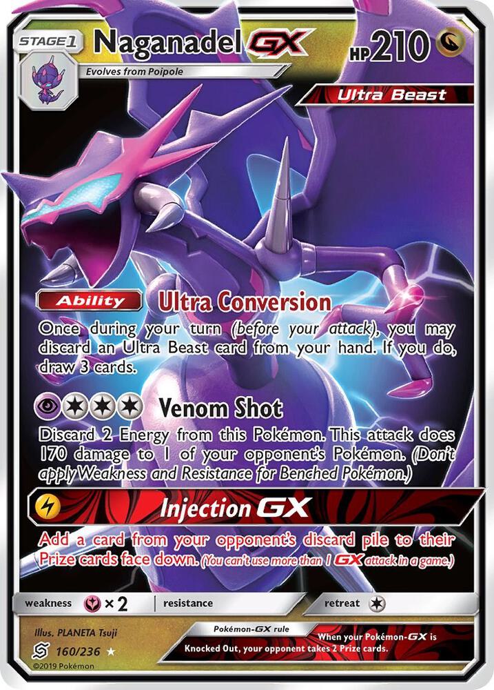 Naganadel GX-SM - Unified Minds-Ultra Rare-Holofoil