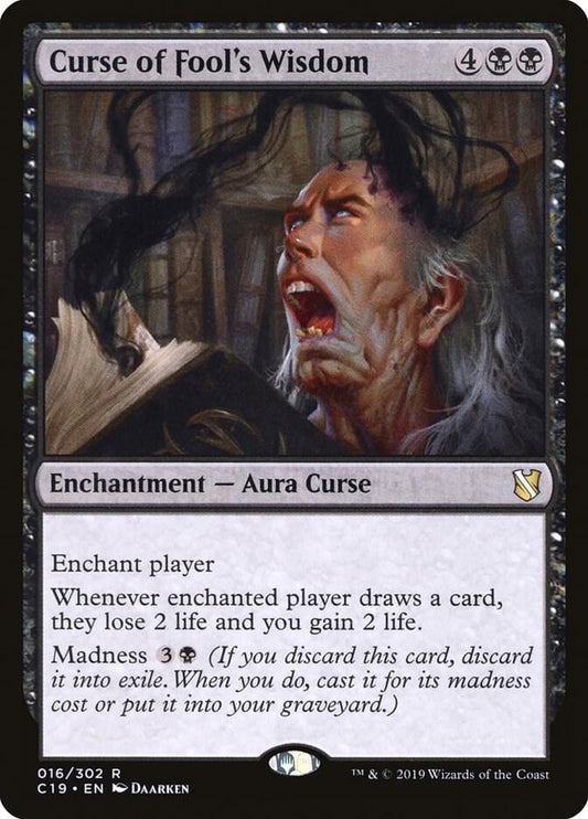 Curse of Fool's Wisdom-Commander 2019-R-Normal