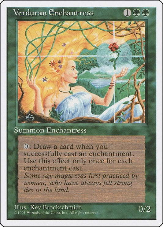 Verduran Enchantress-Fourth Edition-R-Normal