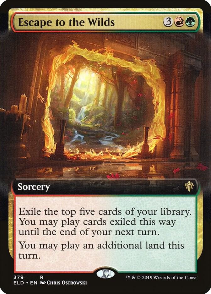 Escape to the Wilds (Extended Art)-Throne of Eldraine-R-Normal