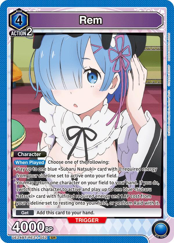 Rem (052)-UE24BT: Re:ZERO -Starting Life in Another World--Super Rare-Foil