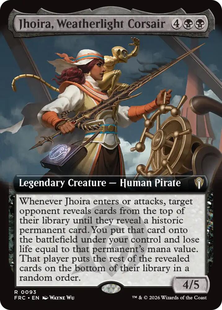 Jhoira, Weatherlight Corsair (Extended Art)-Commander: Reality Fracture-R-Normal