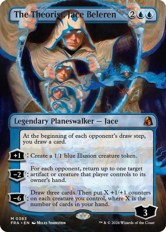 The Theorist, Jace Beleren (Borderless) (0363)-Reality Fracture-M-Normal