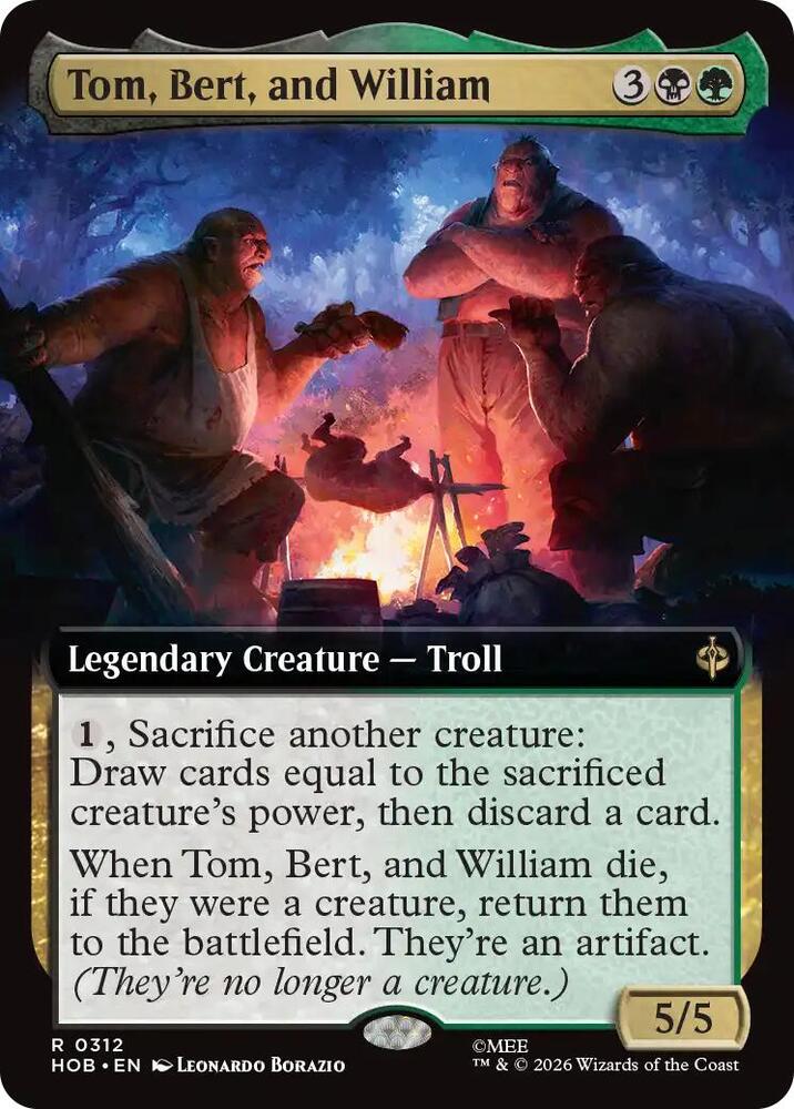 Tom, Bert, and William (Extended Art)-The Hobbit-R-Foil
