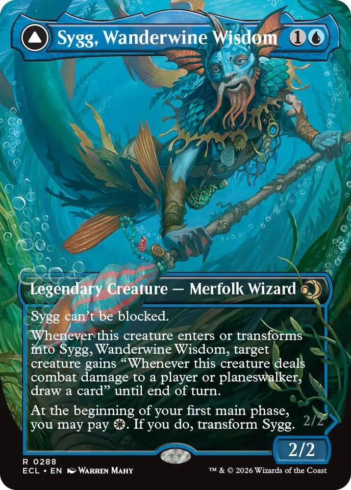 Sygg, Wanderwine Wisdom (Borderless)-Lorwyn Eclipsed-R-Normal