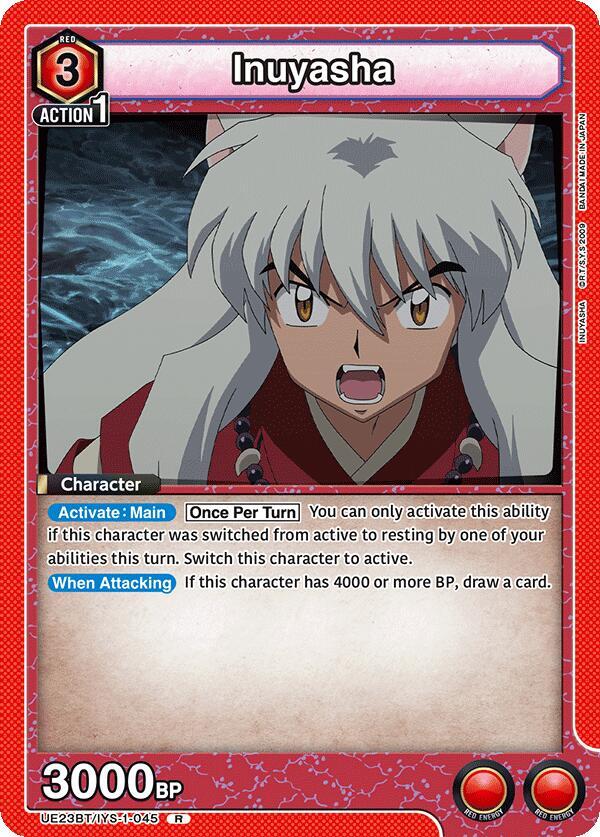 Inuyasha (045)-UE23BT: Inuyasha-Rare-Foil