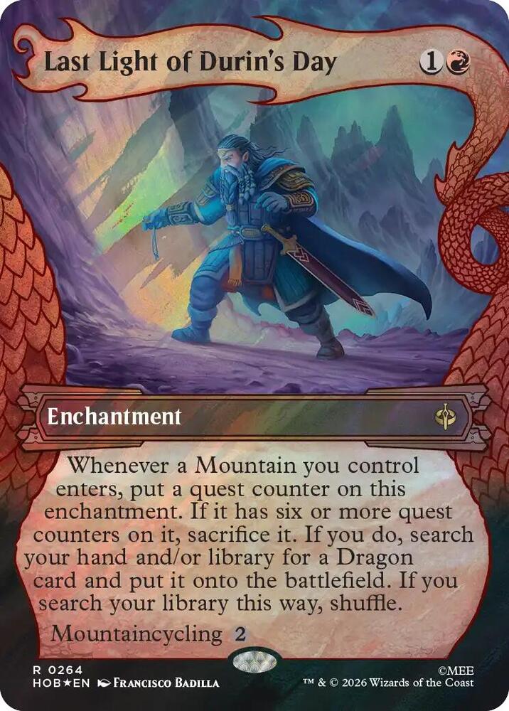 Last Light of Durin's Day (Showcase) (Surge Foil)-The Hobbit-R-Foil