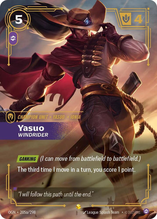 Yasuo, Windrider (Alternate Art)-Origins-Showcase-Foil