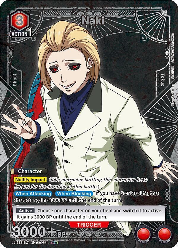 Naki (R*)-UE18BT: Tokyo Ghoul-Rare 1-Star-Foil