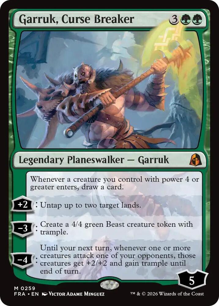 Garruk, Curse Breaker-Reality Fracture-M-Foil