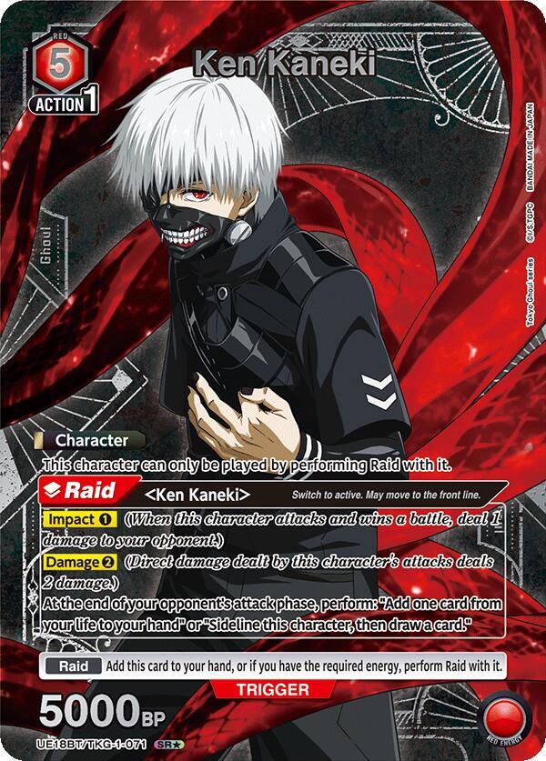 Ken Kaneki (071) (SR*)-UE18BT: Tokyo Ghoul-Super Rare 1-Star-Foil