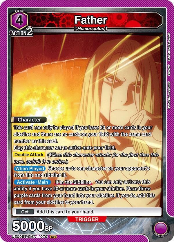 Father (079)-UE09BT: FULLMETAL ALCHEMIST-Super Rare-Foil
