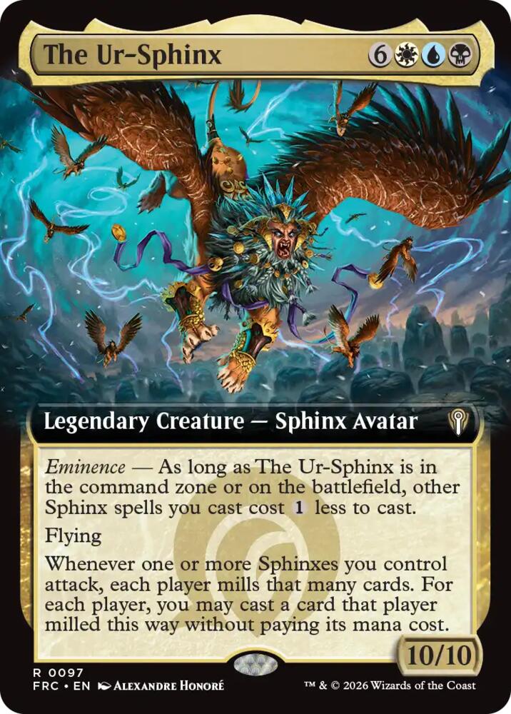 The Ur-Sphinx (Extended Art)-Commander: Reality Fracture-R-Normal