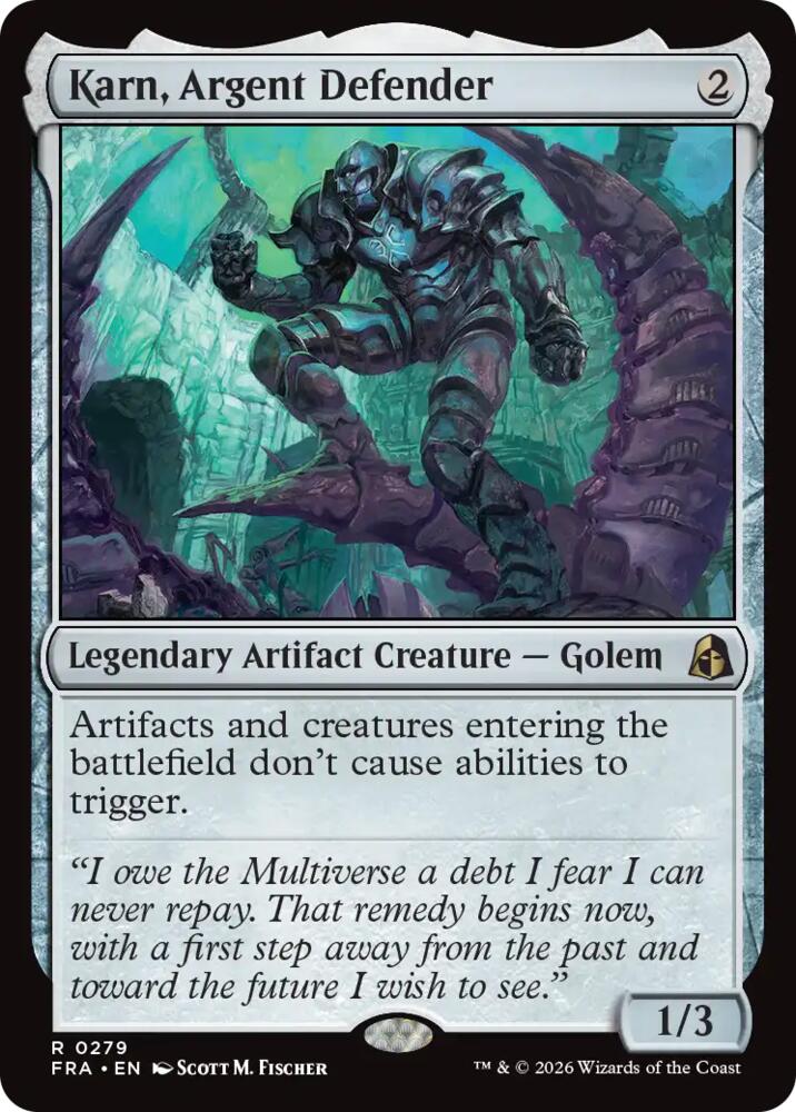 Karn, Argent Defender-Reality Fracture-R-Normal
