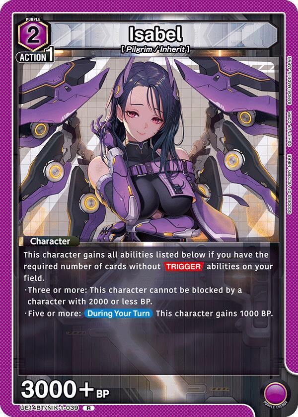 Isabel (039)-UE14BT: GODDESS OF VICTORY: NIKKE-Rare-Foil