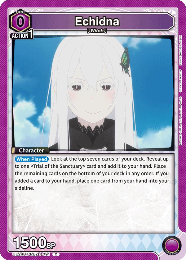 Echidna (091) (Box Topper Foil)-UE24BT: Re:ZERO -Starting Life in Another World--Common-Foil