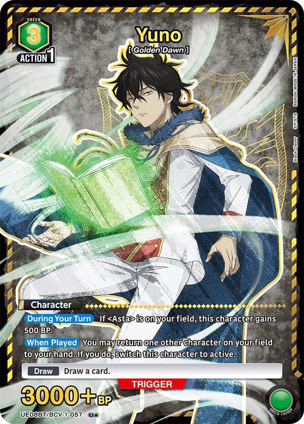 Yuno (057) (U*)-UE08BT: Black Clover-Uncommon 1-Star-Foil