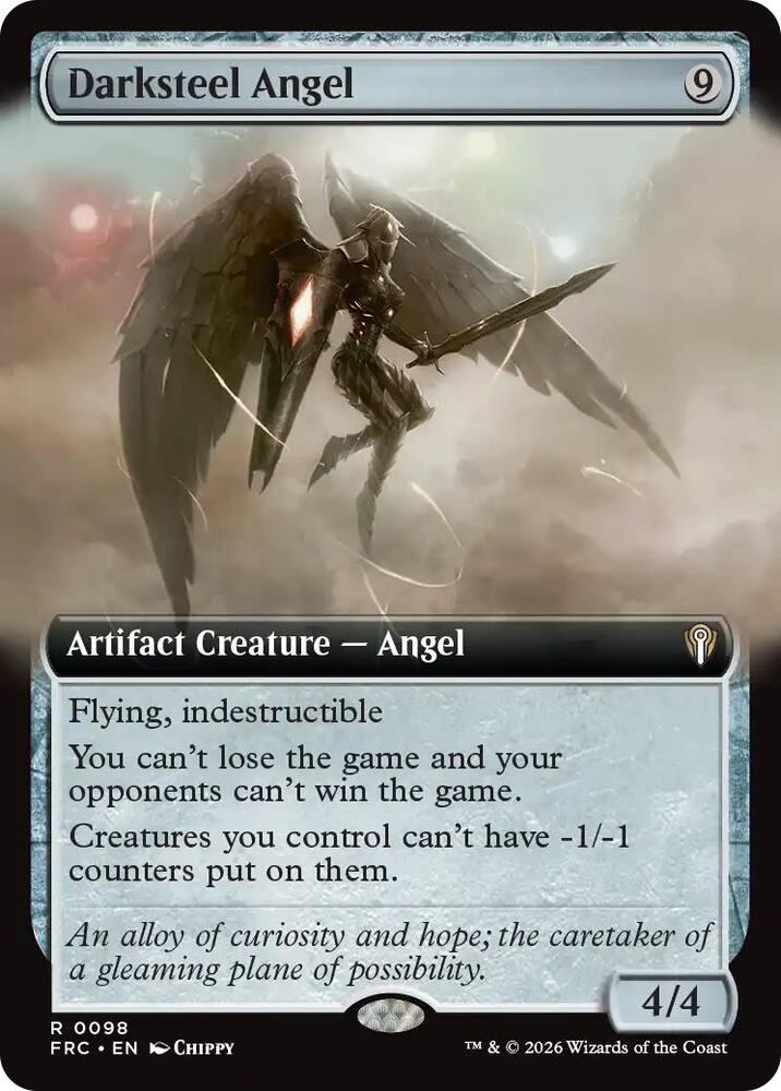 Darksteel Angel (Extended Art)-Commander: Reality Fracture-R-Normal