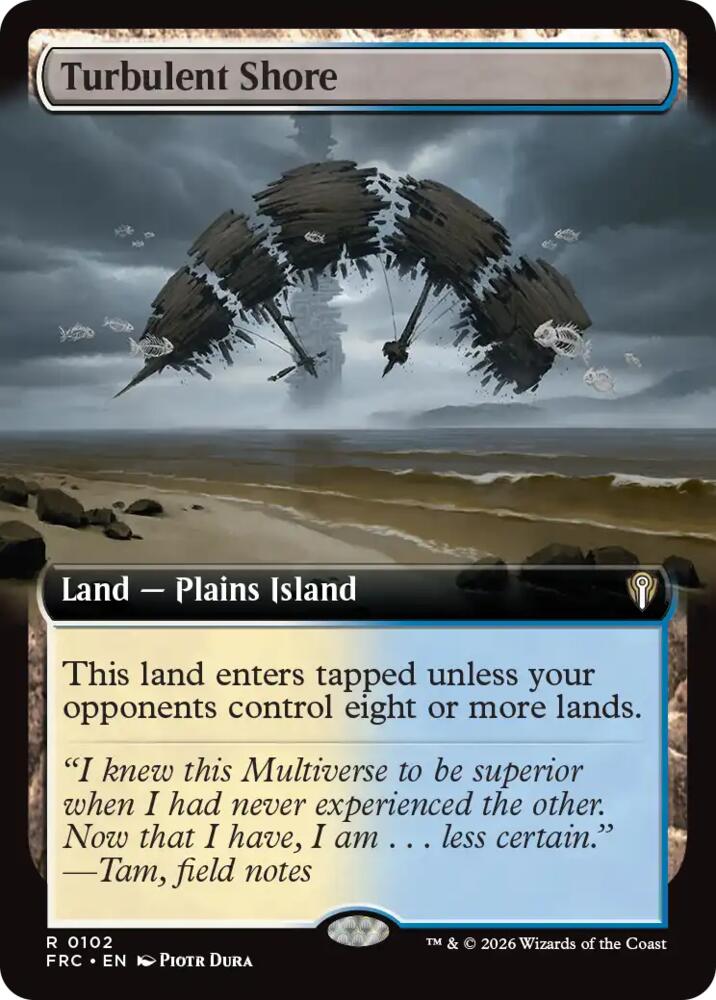 Turbulent Shore (Extended Art)-Commander: Reality Fracture-R-Normal