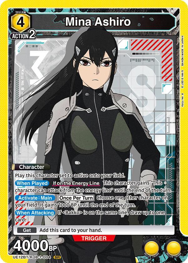 Mina Ashiro (004)-UE12BT: Kaiju No. 8-Super Rare-Foil