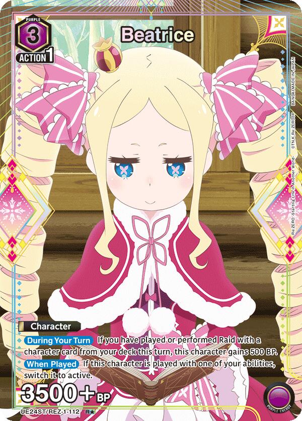 Beatrice (R*)-UE24ST: Re:ZERO -Starting Life in Another World- Starter Deck-Rare 1-Star-Foil