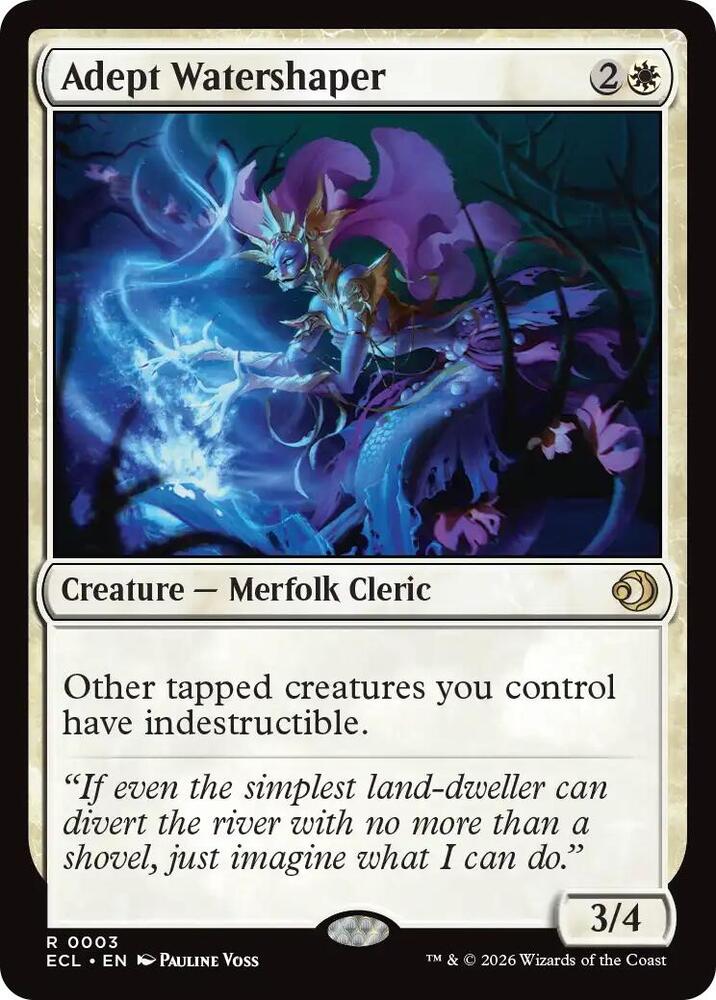 Adept Watershaper-Lorwyn Eclipsed-R-Normal