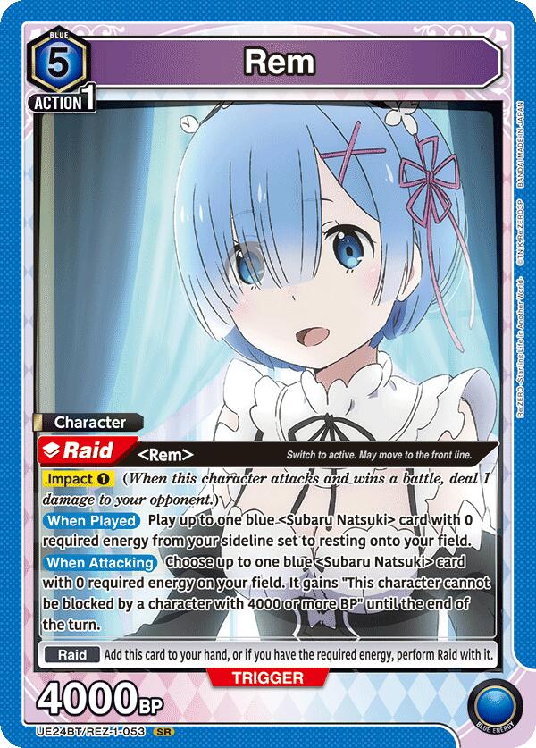 Rem (053)-UE24BT: Re:ZERO -Starting Life in Another World--Super Rare-Foil