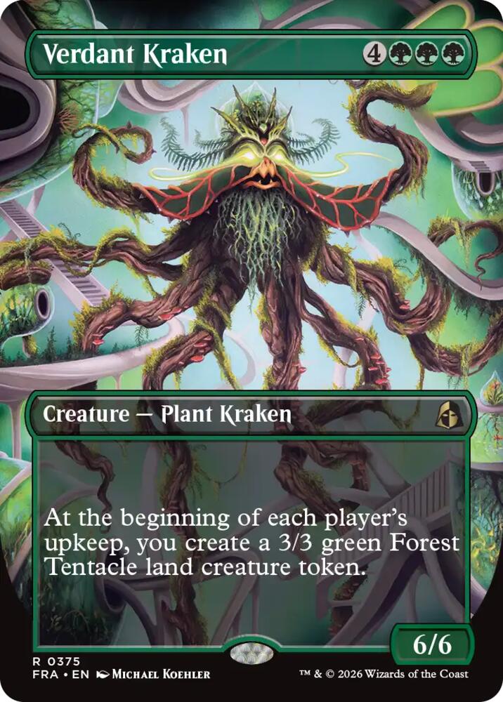 Verdant Kraken (Borderless)-Reality Fracture-R-Normal