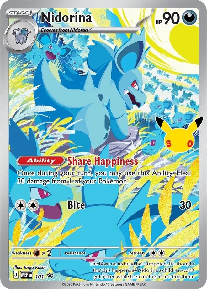 Nidorina - 101 (30th Celebration)-ME: Mega Evolution Promo-Promo-Holofoil
