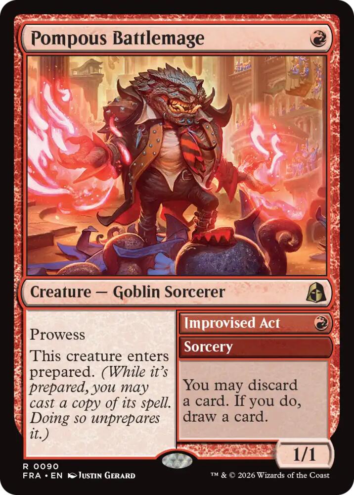 Pompous Battlemage-Reality Fracture-R-Foil