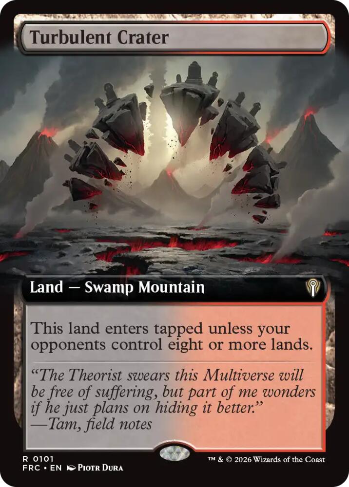 Turbulent Crater (Extended Art)-Commander: Reality Fracture-R-Normal