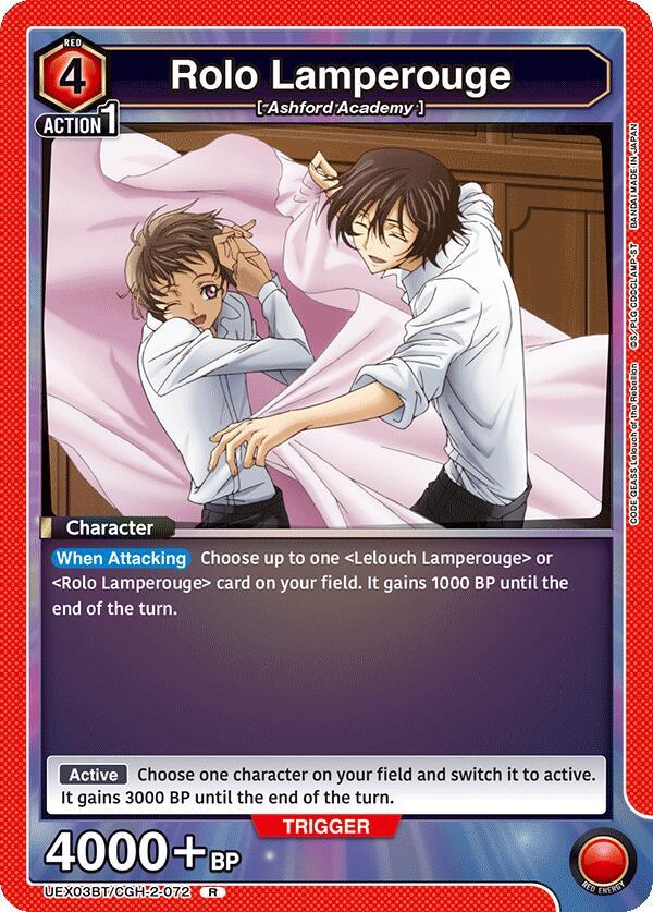Rolo Lamperouge (072)-UEX03BT: CODE GEASS: Lelouch of the Rebellion Vol.2-Rare-Foil