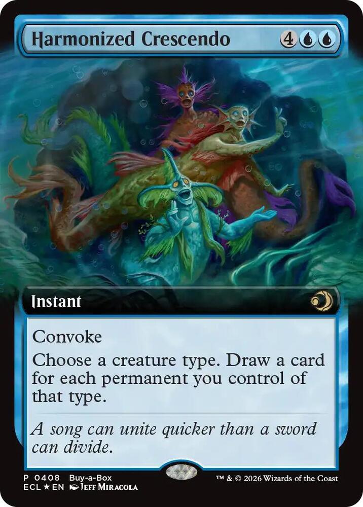 Harmonized Crescendo (Extended Art)-Buy-A-Box Promos-P-Foil
