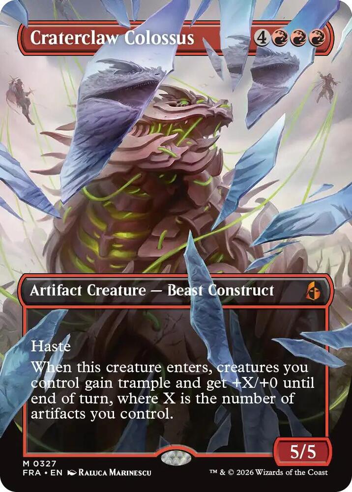 Craterclaw Colossus (Borderless) (0327)-Reality Fracture-M-Normal