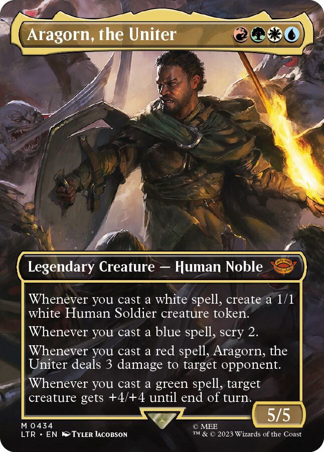 Aragorn, the Uniter (Borderless)-Universes Beyond: The Lord of the Rings: Tales of Middle-earth-M-Normal