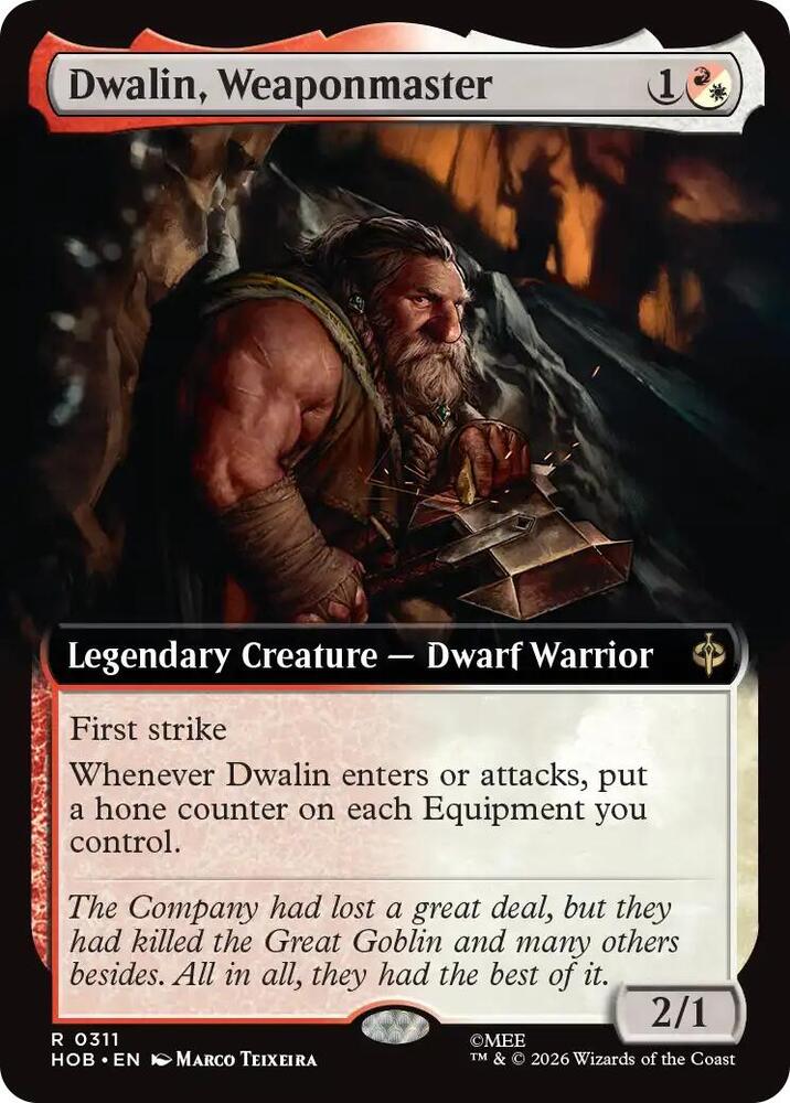 Dwalin, Weaponmaster (Extended Art)-The Hobbit-R-Foil