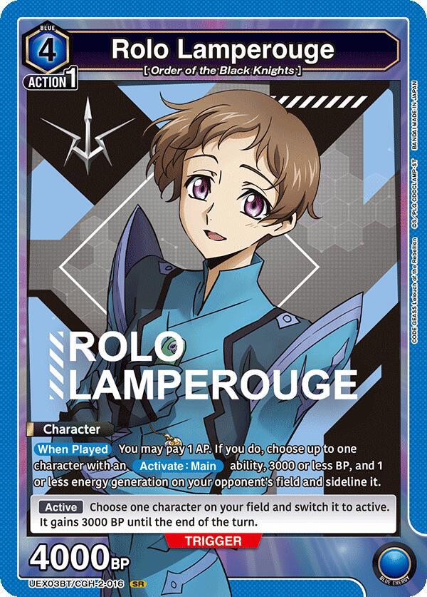 Rolo Lamperouge (016)-UEX03BT: CODE GEASS: Lelouch of the Rebellion Vol.2-Super Rare-Foil