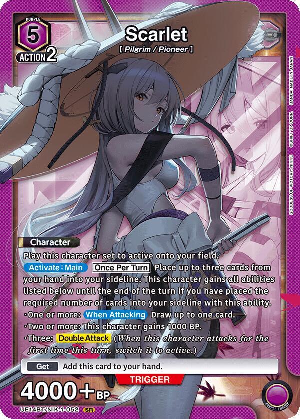 Scarlet (052)-UE14BT: GODDESS OF VICTORY: NIKKE-Super Rare-Foil