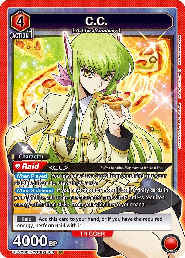 C.C. (066)-UEX03BT: CODE GEASS: Lelouch of the Rebellion Vol.2-Super Rare-Foil
