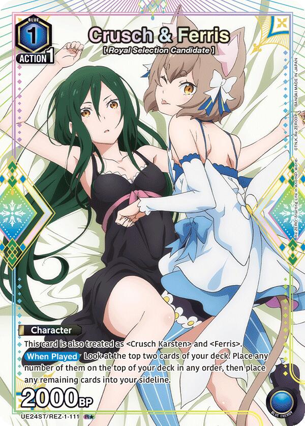 Crusch & Ferris (R*)-UE24ST: Re:ZERO -Starting Life in Another World- Starter Deck-Rare 1-Star-Foil