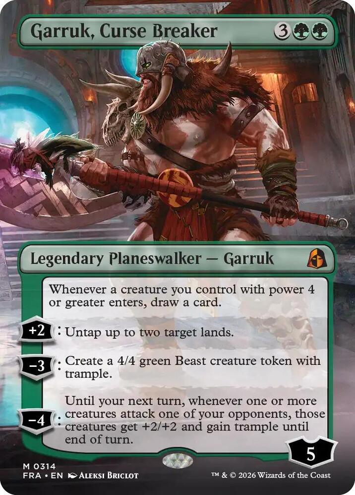 Garruk, Curse Breaker (Borderless)-Reality Fracture-M-Normal