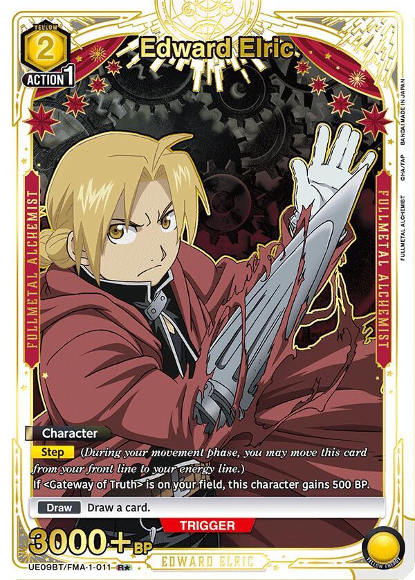 Edward Elric (011) (R*)-UE09BT: FULLMETAL ALCHEMIST-Rare 1-Star-Foil