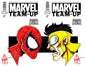 Df Marvel Team Up #14 Facsimile Edition Dual Blank Variant Set Signed And Remarked By Ken Haeser
