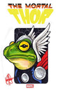 Df The Mortal Thor #1 Signed And Remarked By Ken Haeser With A Throg Sketch